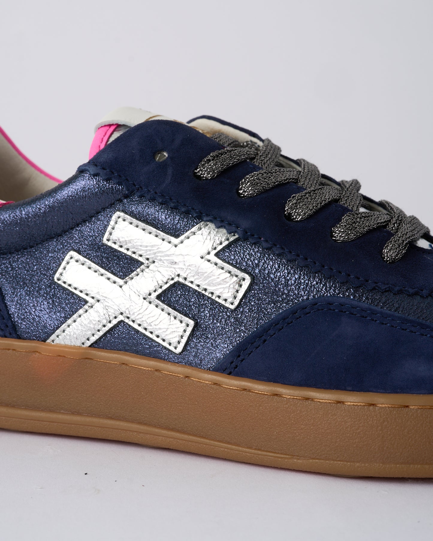 Another Trend A03280D2 Ante+Metal Ocean Navy Silver Pink Trainers