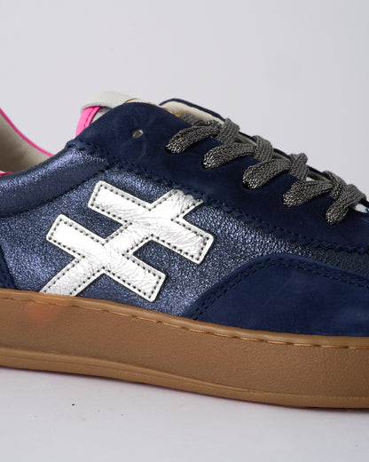 Another Trend A03280D2 Ante+Metal Ocean Navy Silver Pink Trainers