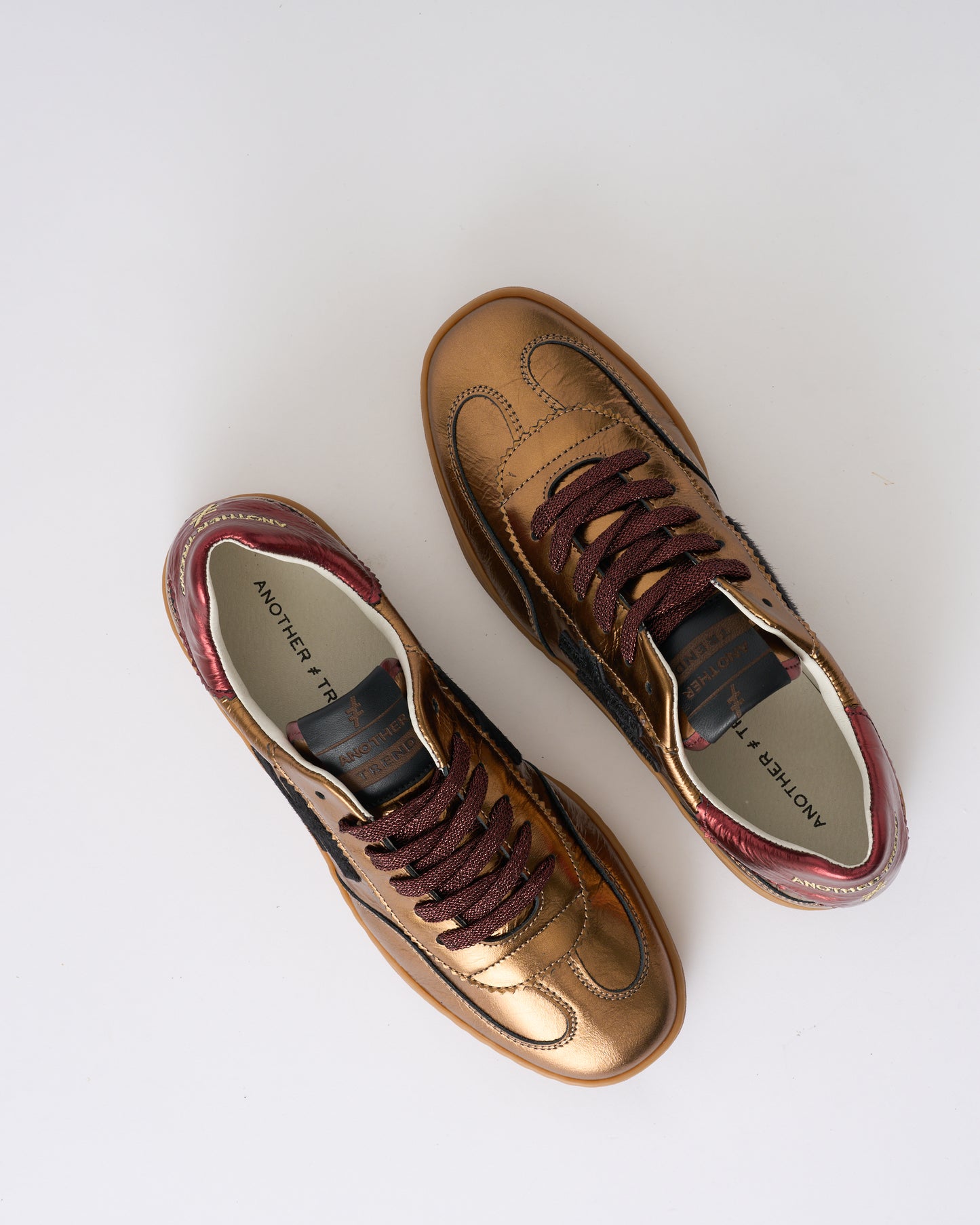 Another Trend A03258D1 Las Vegas Dark Gold Trainers
