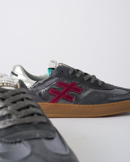 Another Trend A0328016 Ante+Metal Anthracite Silver Plum Trainers
