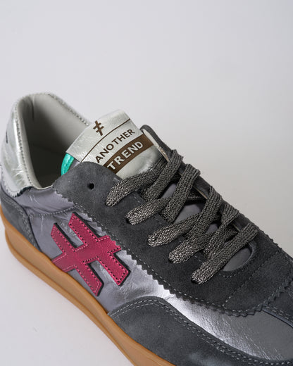 Another Trend A0328016 Ante+Metal Anthracite Silver Plum Trainers
