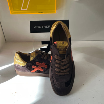 Another Trend A0328103 Ante+Terciopelo Brown, Orange & Gold Trainers