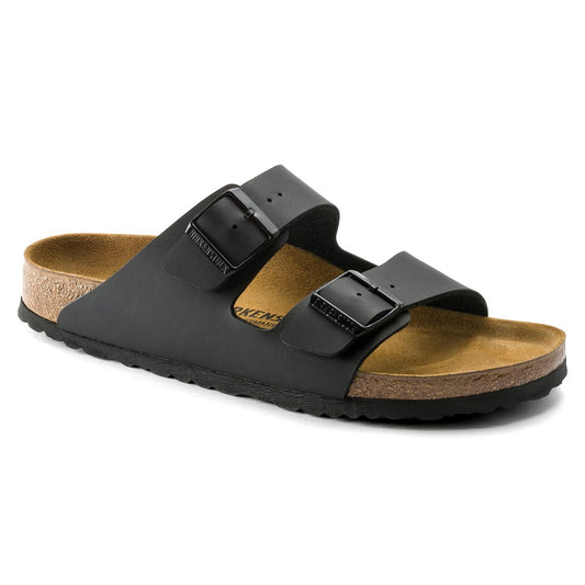 Birkenstock 51793/0051793 Arizona Birko-Flor Black Sandals with Pin & Buckle