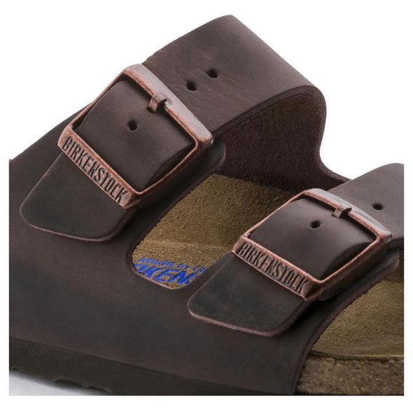 Birkenstock 0452763 Arizona Oiled Leather Habana Sandals
