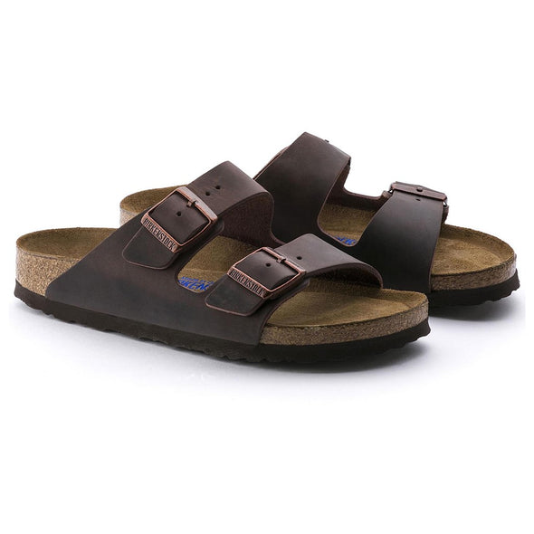 Birkenstock 0452763 Arizona Oiled Leather Habana Sandals