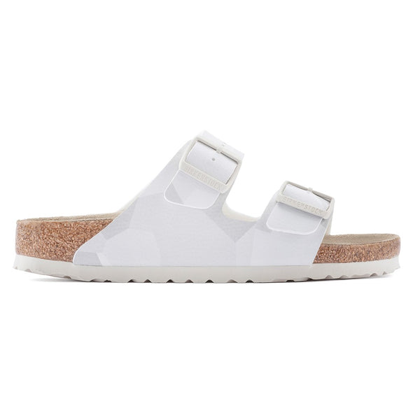 Birkenstock 1024871 Arizona Birko-Flor Desert Soil Camo Snow White Sandals