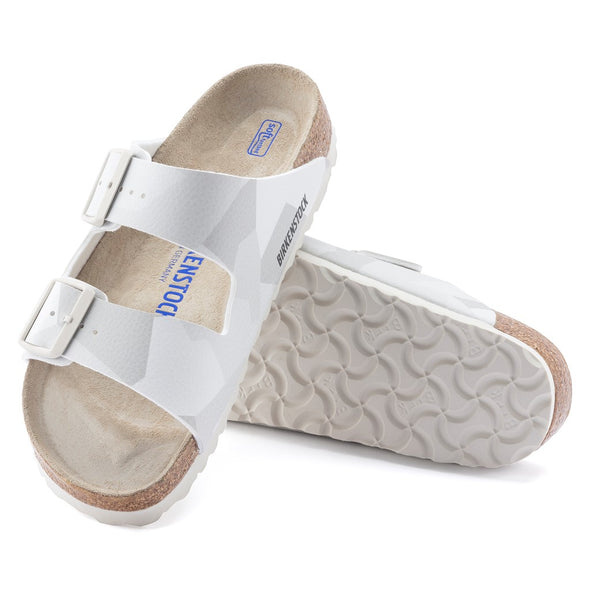 Birkenstock 1024871 Arizona Birko-Flor Desert Soil Camo Snow White Sandals