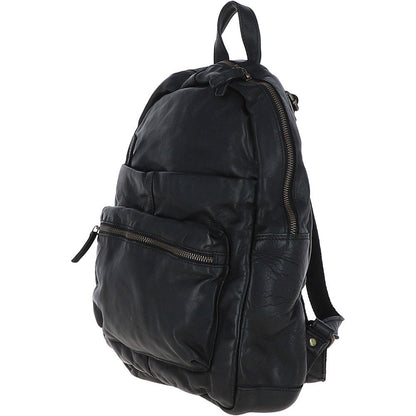 Ashwood Leather Ruben Black Leather Rucksack/Backpack