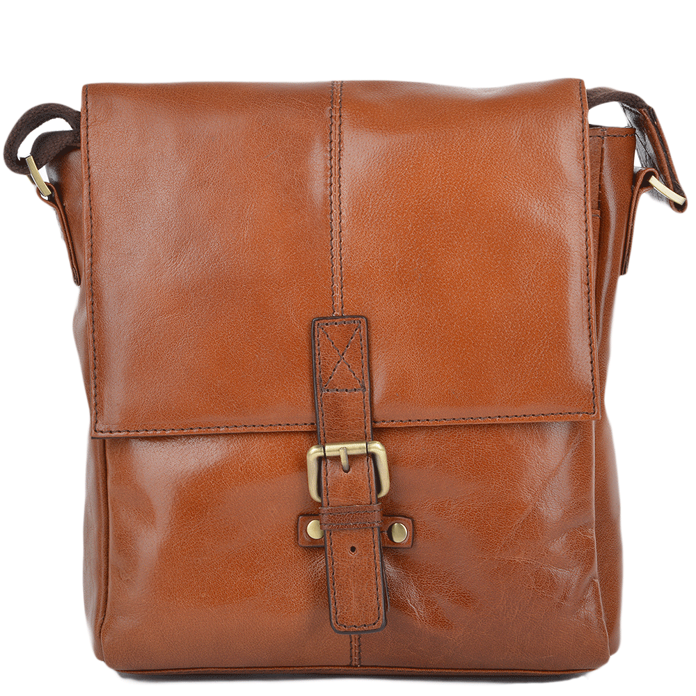 Ashwood Leather - Buff Brown Edward Messenger Bag - Furbellow & Co