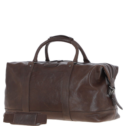 Ashwood Leather Austin Brown Leather Holdall