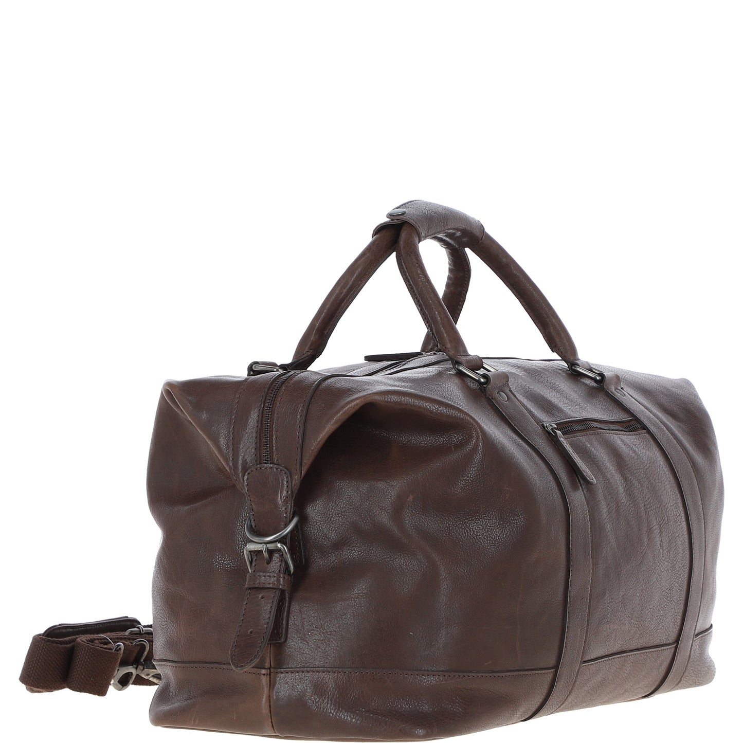 Ashwood Leather Austin Brown Leather Holdall