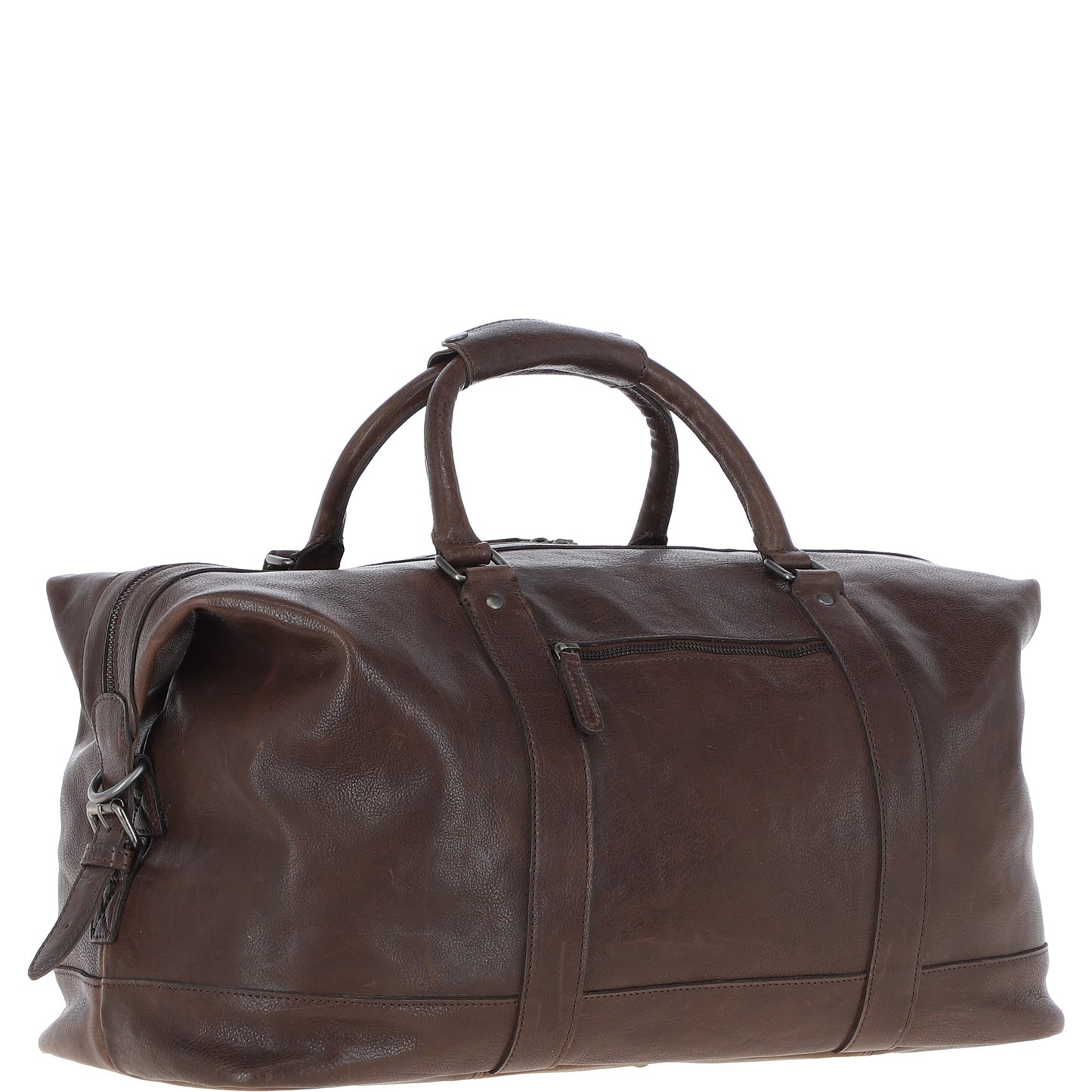 Ashwood Leather Austin Brown Leather Holdall