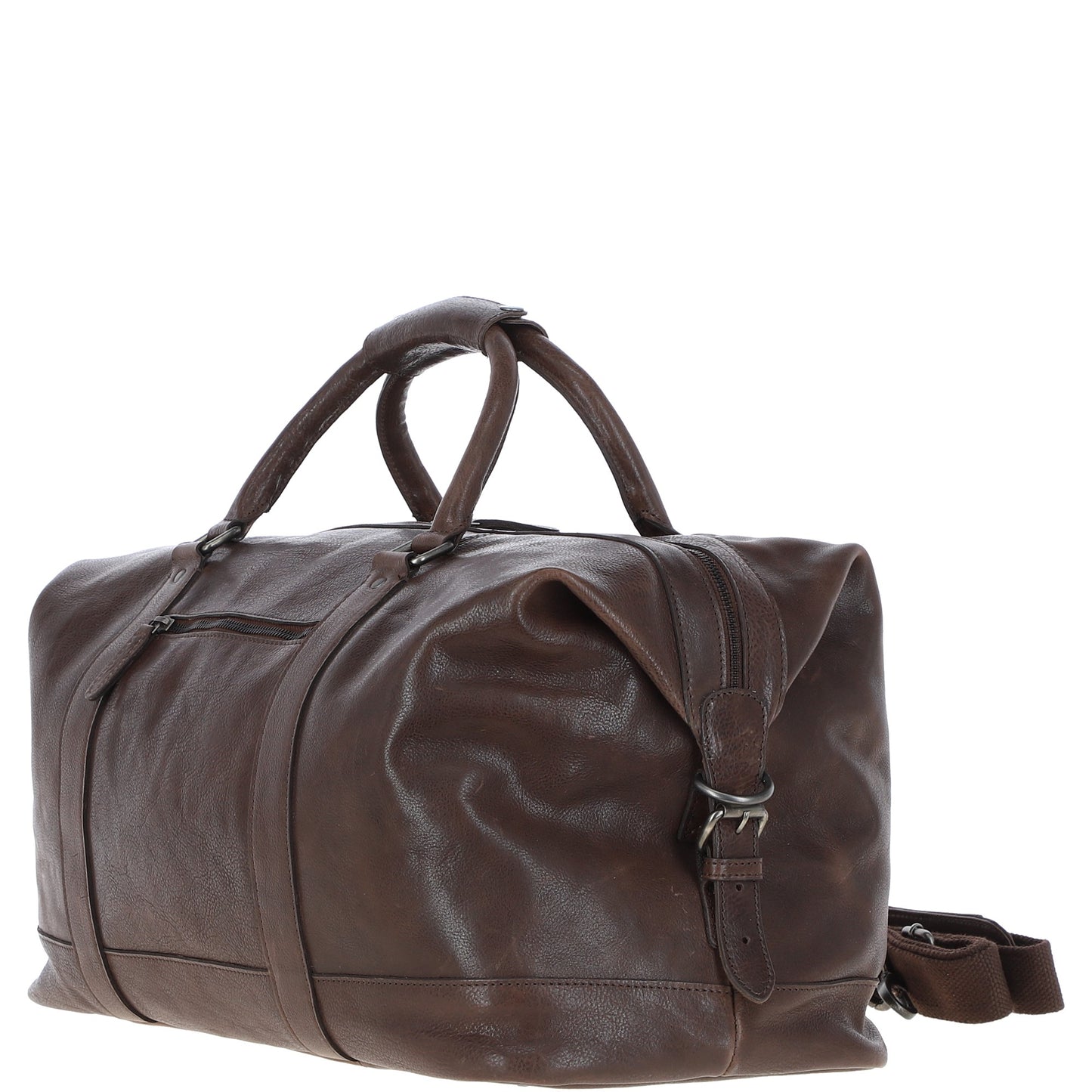 Ashwood Leather Austin Brown Leather Holdall
