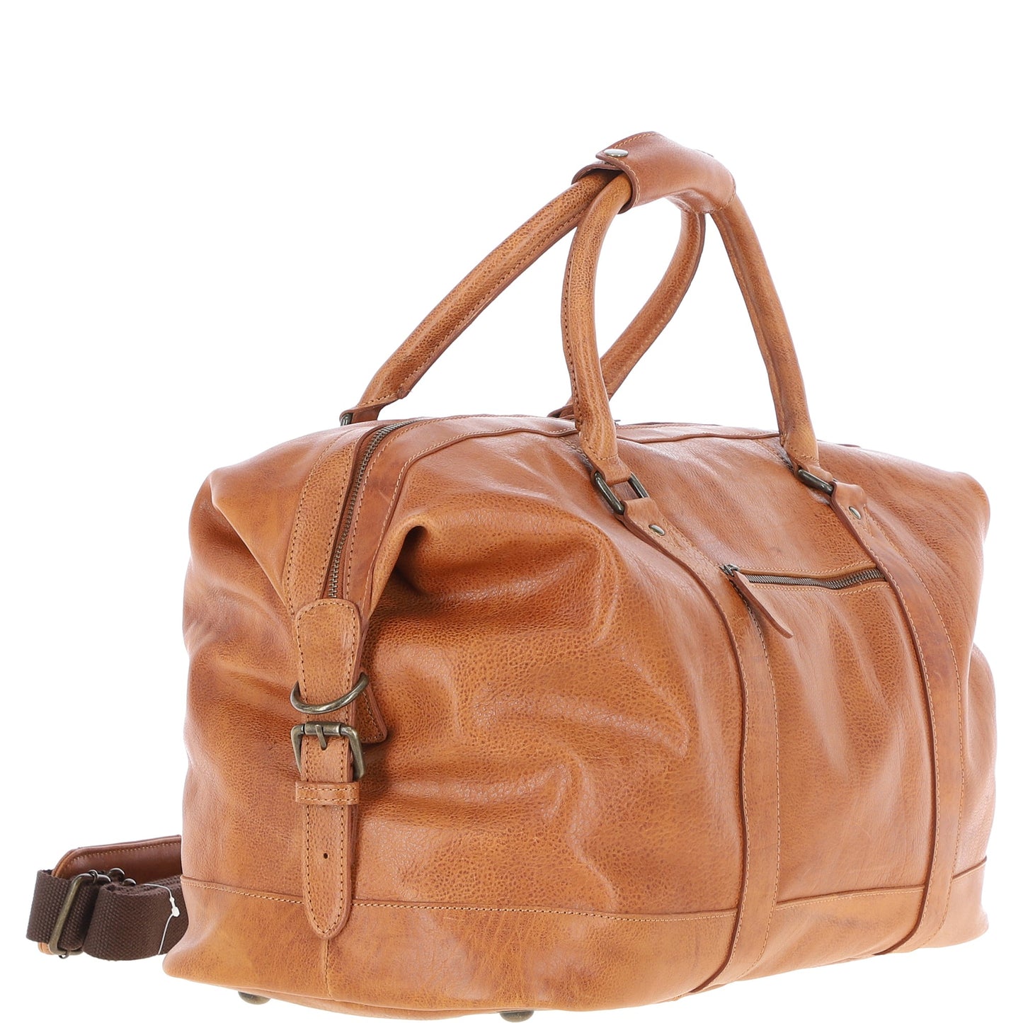 Ashwood Leather Austin Tan Leather Holdall