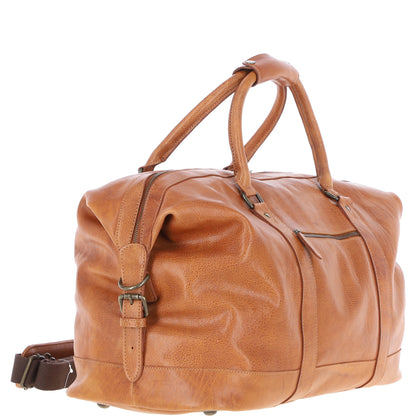 Ashwood Leather Austin Tan Leather Holdall