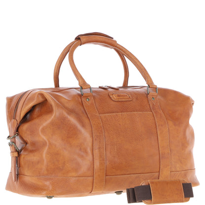 Ashwood Leather Austin Tan Leather Holdall