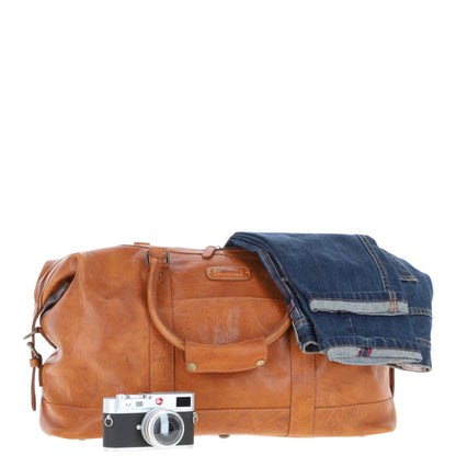 Ashwood Leather Austin Tan Leather Holdall