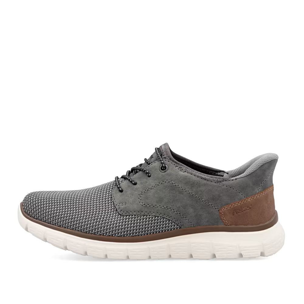 Rieker B6658-42 Grey G 1/2 Fit Slip On Shoes