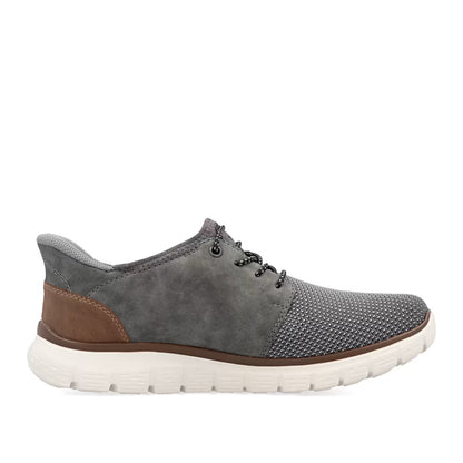 Rieker B6658-42 Grey G 1/2 Fit Slip On Shoes