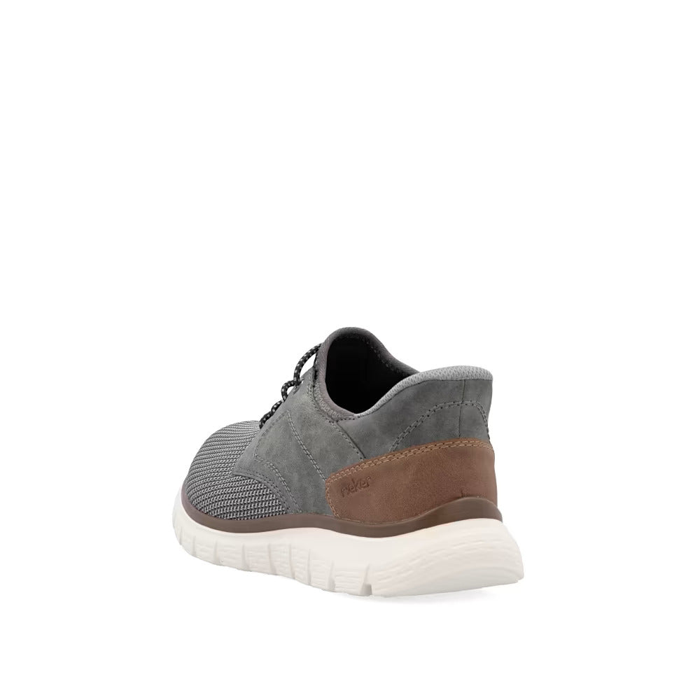 Rieker B6658-42 Grey G 1/2 Fit Slip On Shoes
