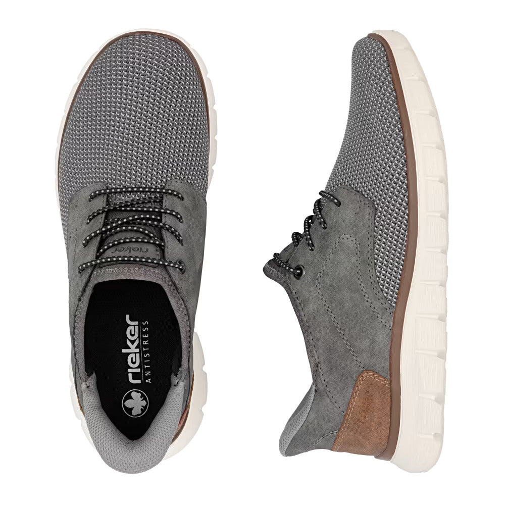 Rieker B6658-42 Grey G 1/2 Fit Slip On Shoes