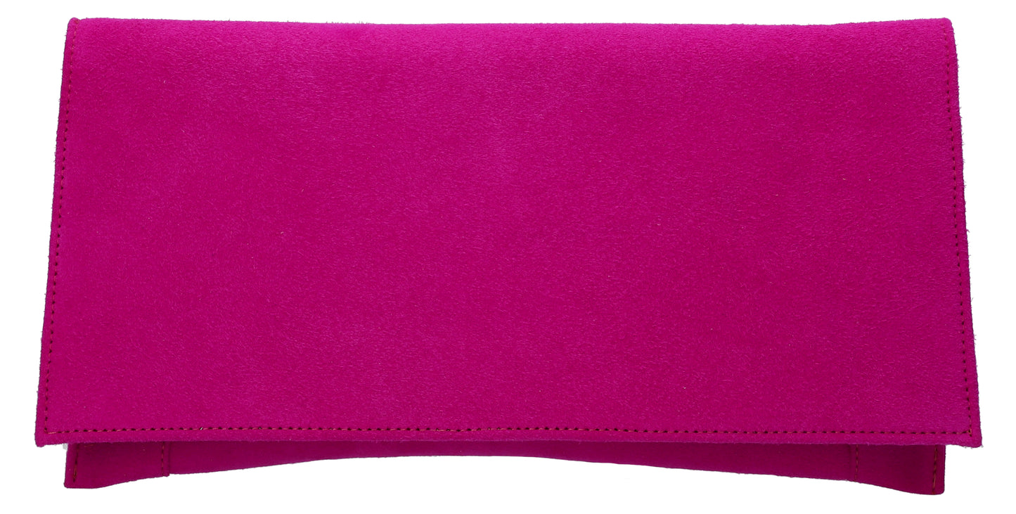 Bioeco by Arka B0002 2396 Cerise Suede Clutch