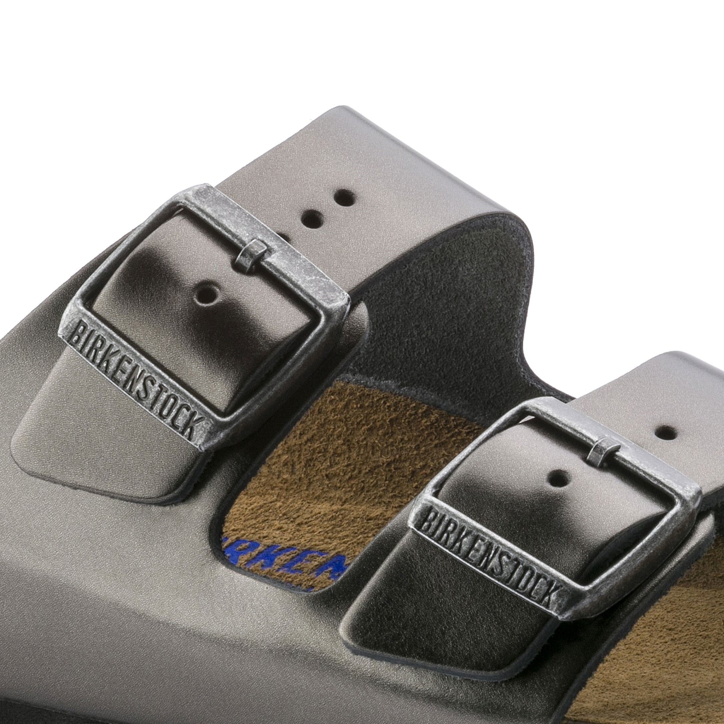 Birkenstock 1000295 Arizona Metallic Anthracite Sandals