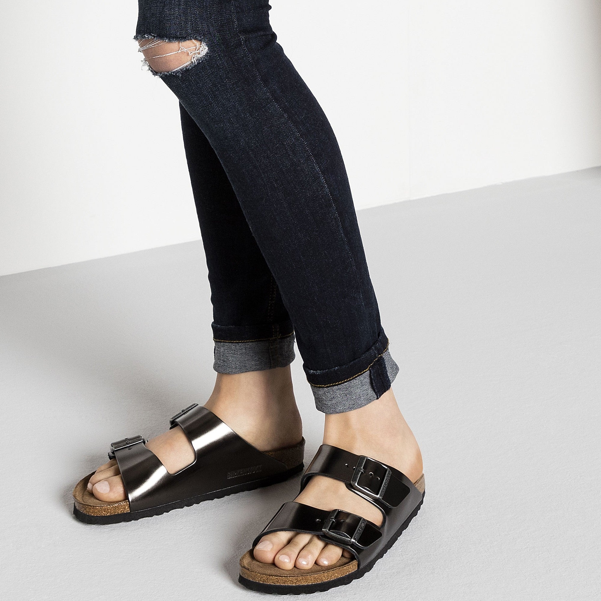 Metallic arizona sale birkenstocks