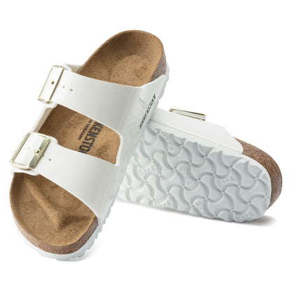 Birkenstock 1005294 Arizona BF Patent White Sandals