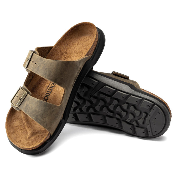 Birkenstock 1018463 Arizona CT M LEOI Faded Khaki Sandals