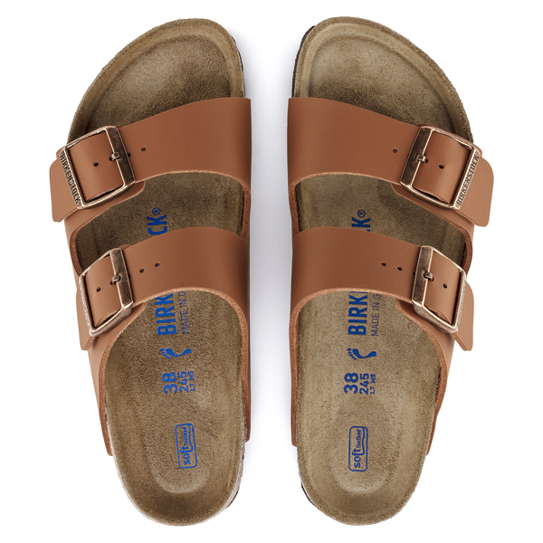 Birkenstock 1019119 Arizona Ginger Brown Double Strap Sandals - Mens