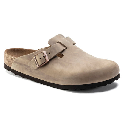 Birkenstock 1019484 Boston Soft Footbed Oiled Leather Tobacco Brown Clogs