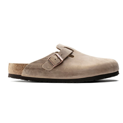 Birkenstock 1019484 Boston Soft Footbed Oiled Leather Tobacco Brown Clogs