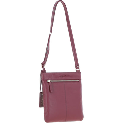 Ashwood Leather CB-3 Bordeaux Leather Crossbody Bag