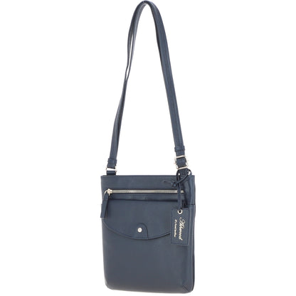 Ashwood Leather CB-5 Navy Crossbody Bag