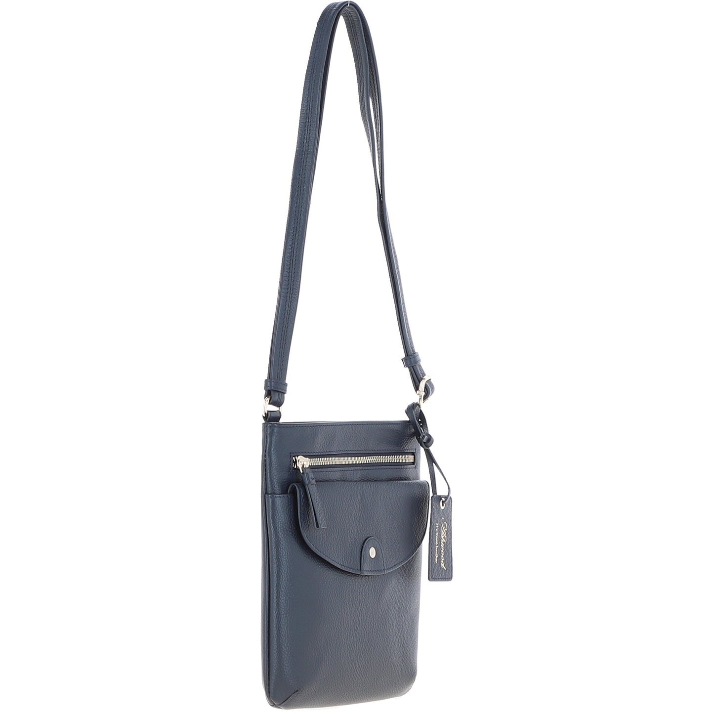 Ashwood Leather CB-5 Navy Crossbody Bag