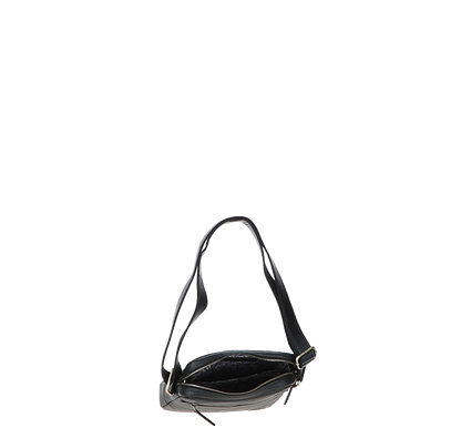 Gabicci LOGAN Black Leather Cross Body Bag