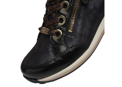 Ara 12-64587 16 Osaka Highsoft Navy Suede with Foil H Fit Trainers