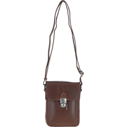 Ashwood Leather S-60 Chestnut Brown Crossbody Bag