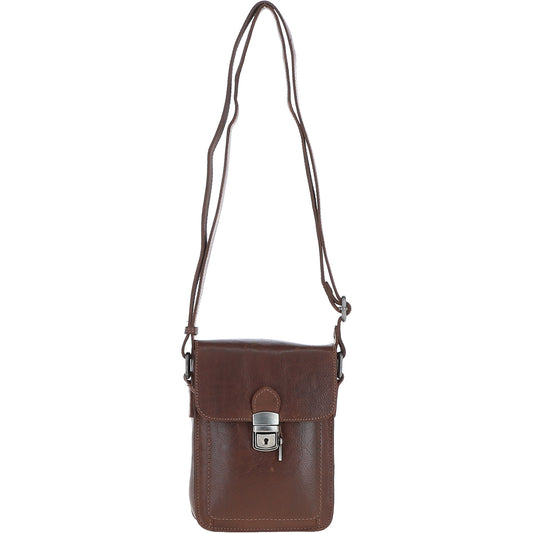 Ashwood Leather S-60 Chestnut Brown Crossbody Bag