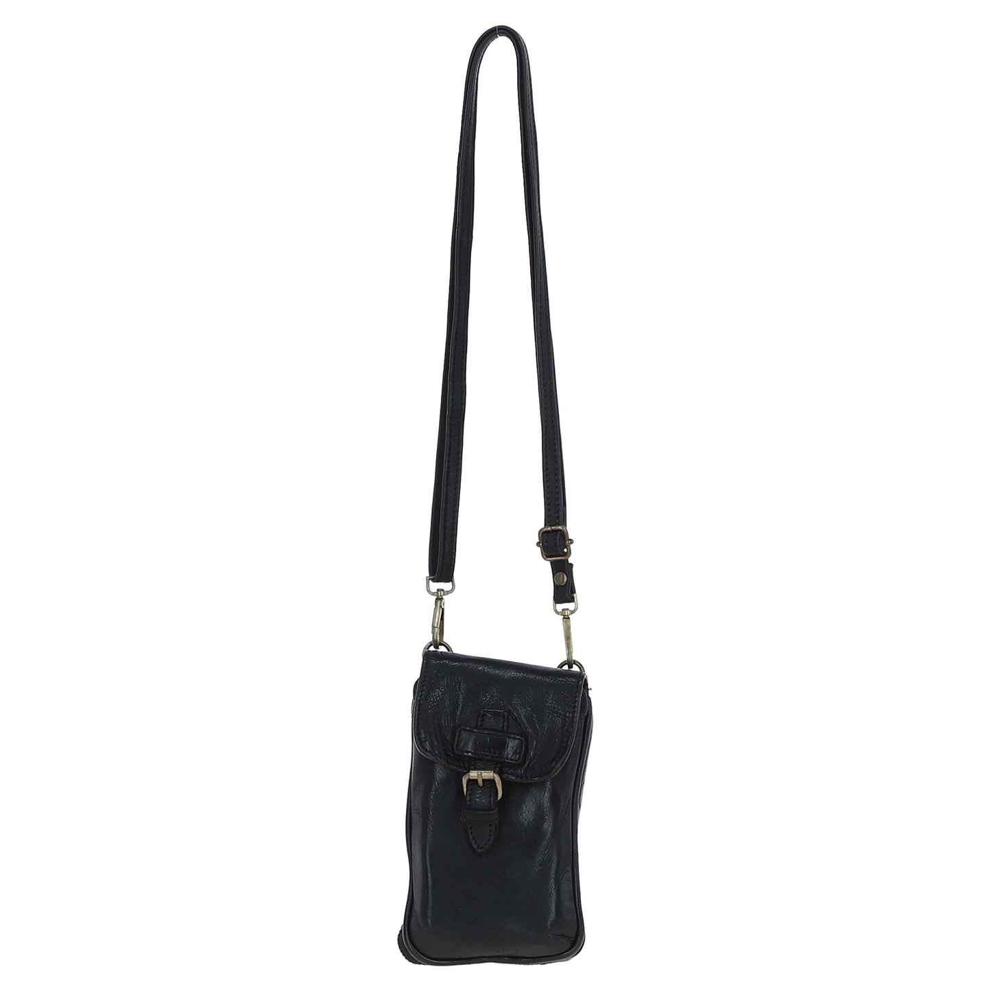 Ashwood Leather D-99 Black Phone Bag