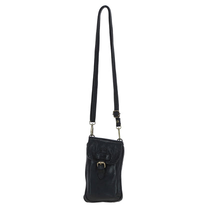 Ashwood Leather D-99 Black Phone Bag