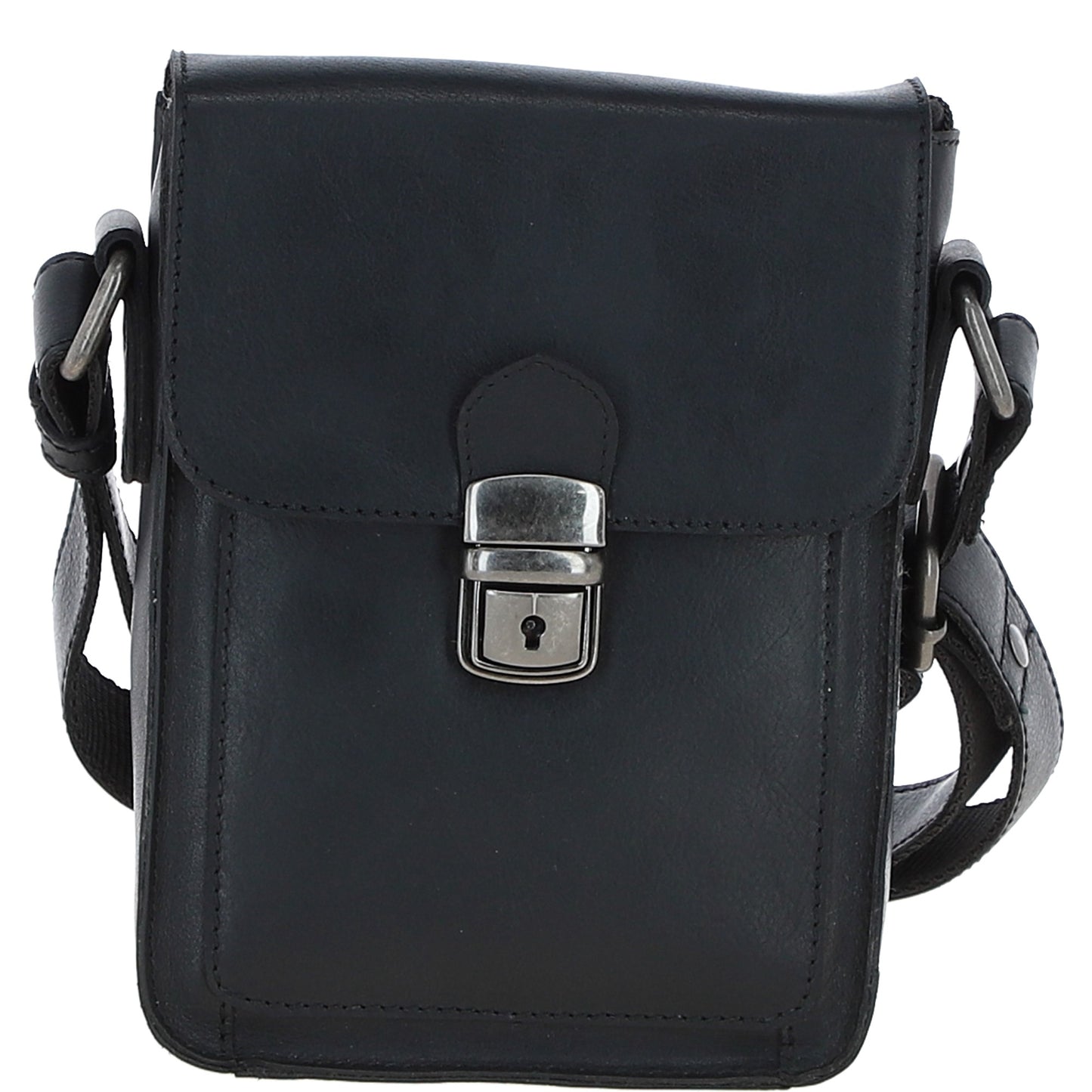 Ashwood Leather S-60 Black Crossbody Bag