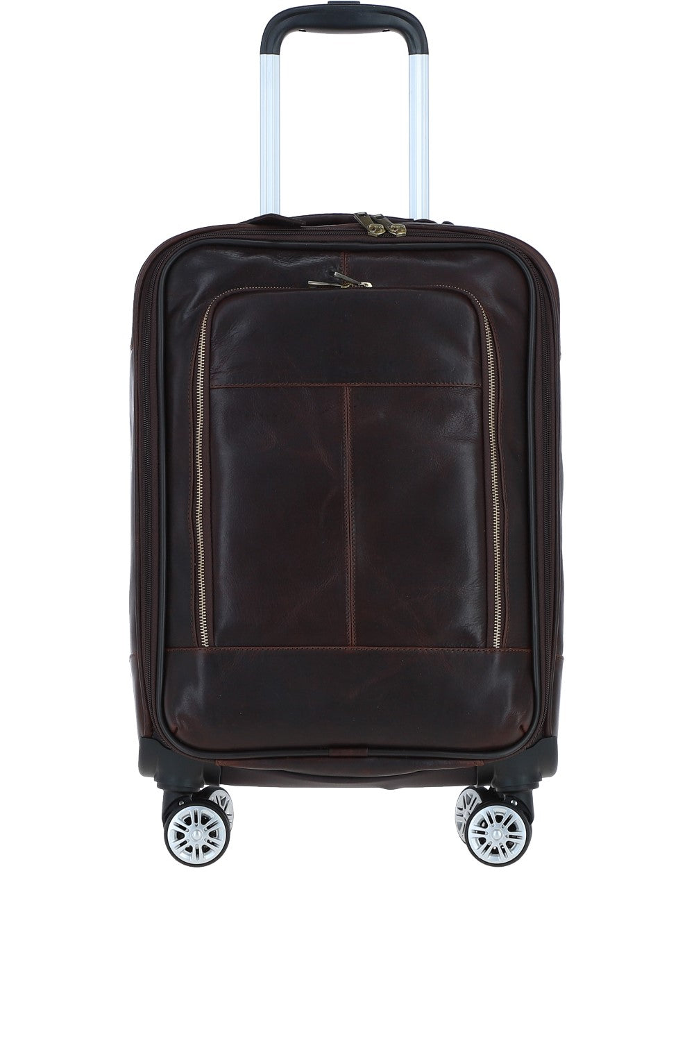 Ashwood Leather PL-52 Temponada Brown Cabin Trolley Bag