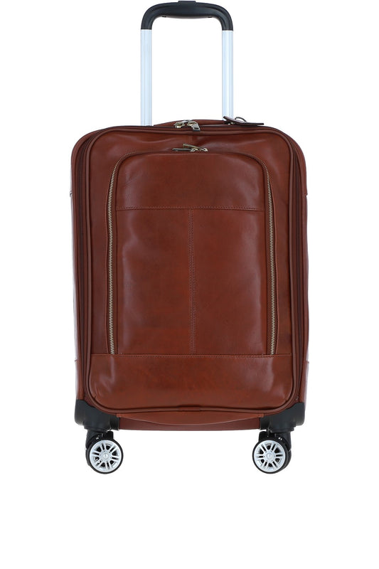 Ashwood Leather PL-52 Temponada Tan Cabin Trolley Bag