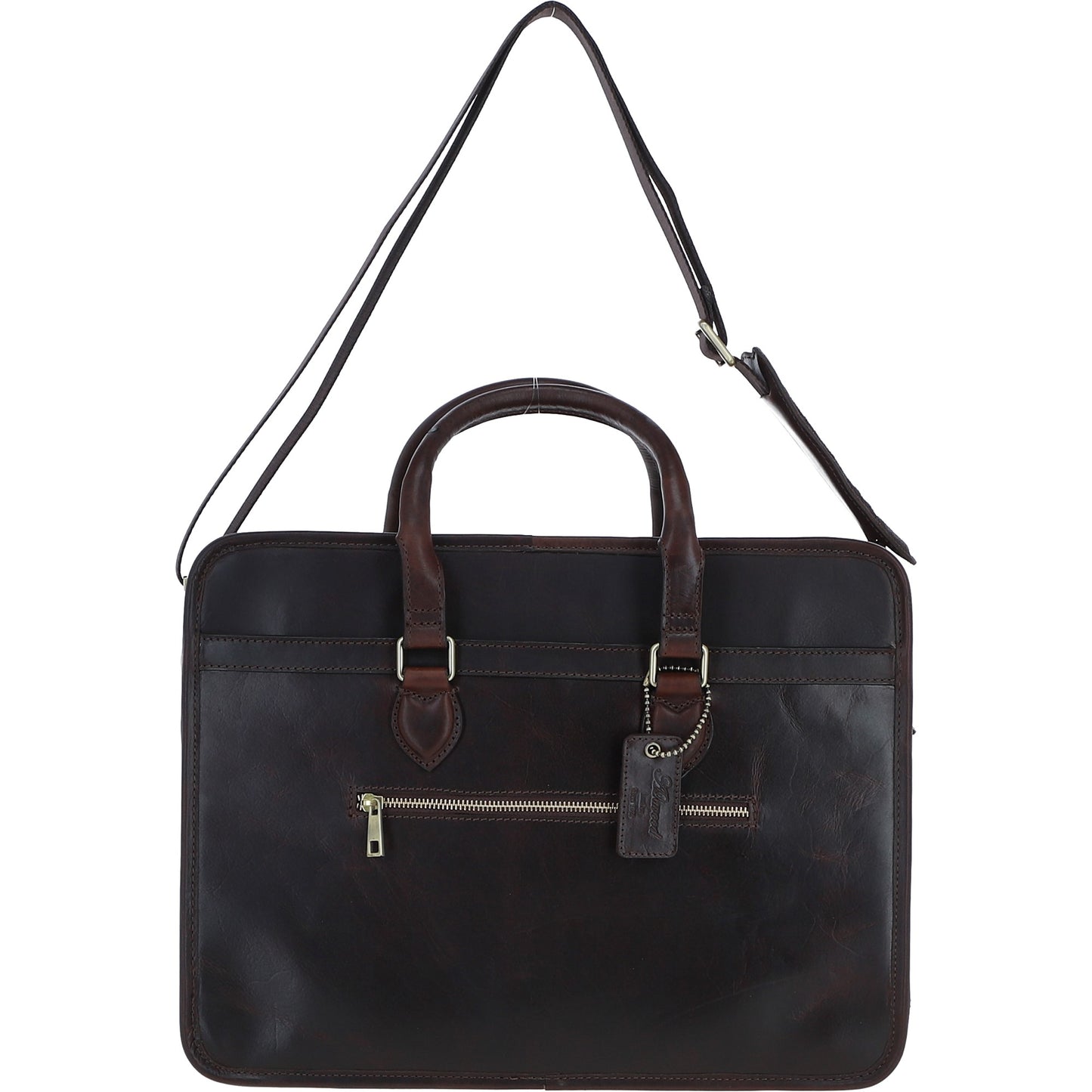 Ashwood Leather PL-48 Brown Leather Business Case