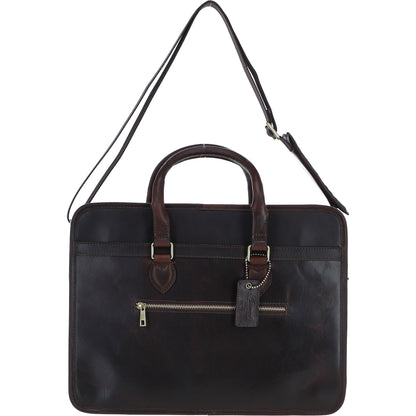 Ashwood Leather PL-48 Brown Leather Business Case