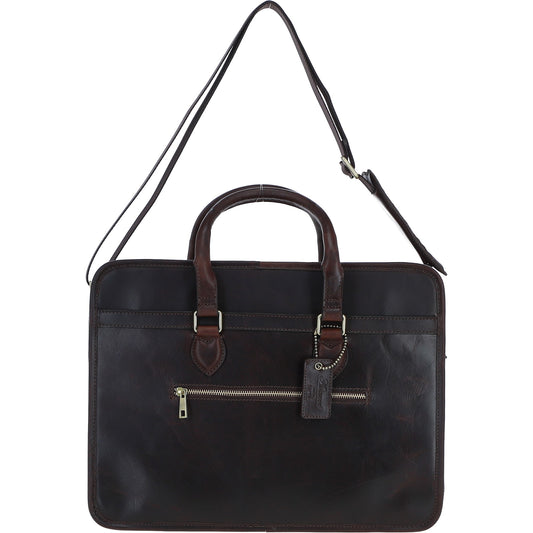 Ashwood Leather PL-48 Brown Leather Business Case