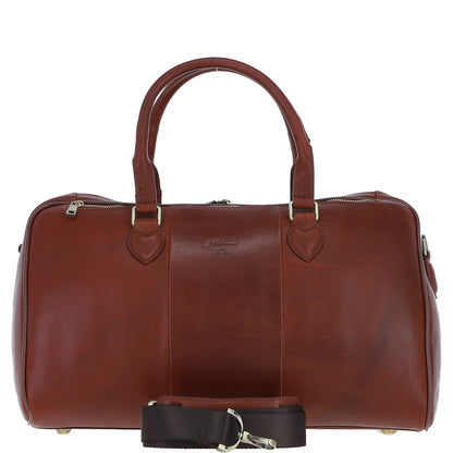 Ashwood Leather PL-47 Tan Leather Weekender Bag