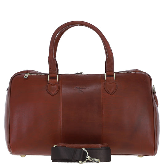Ashwood Leather PL-47 Tan Leather Weekender Bag